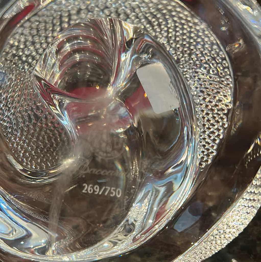 Photo 1 of CLEAR CRYSTAL BACCARAT COBRA H 6" IN ORIGINAL RED BOX NUMBERED