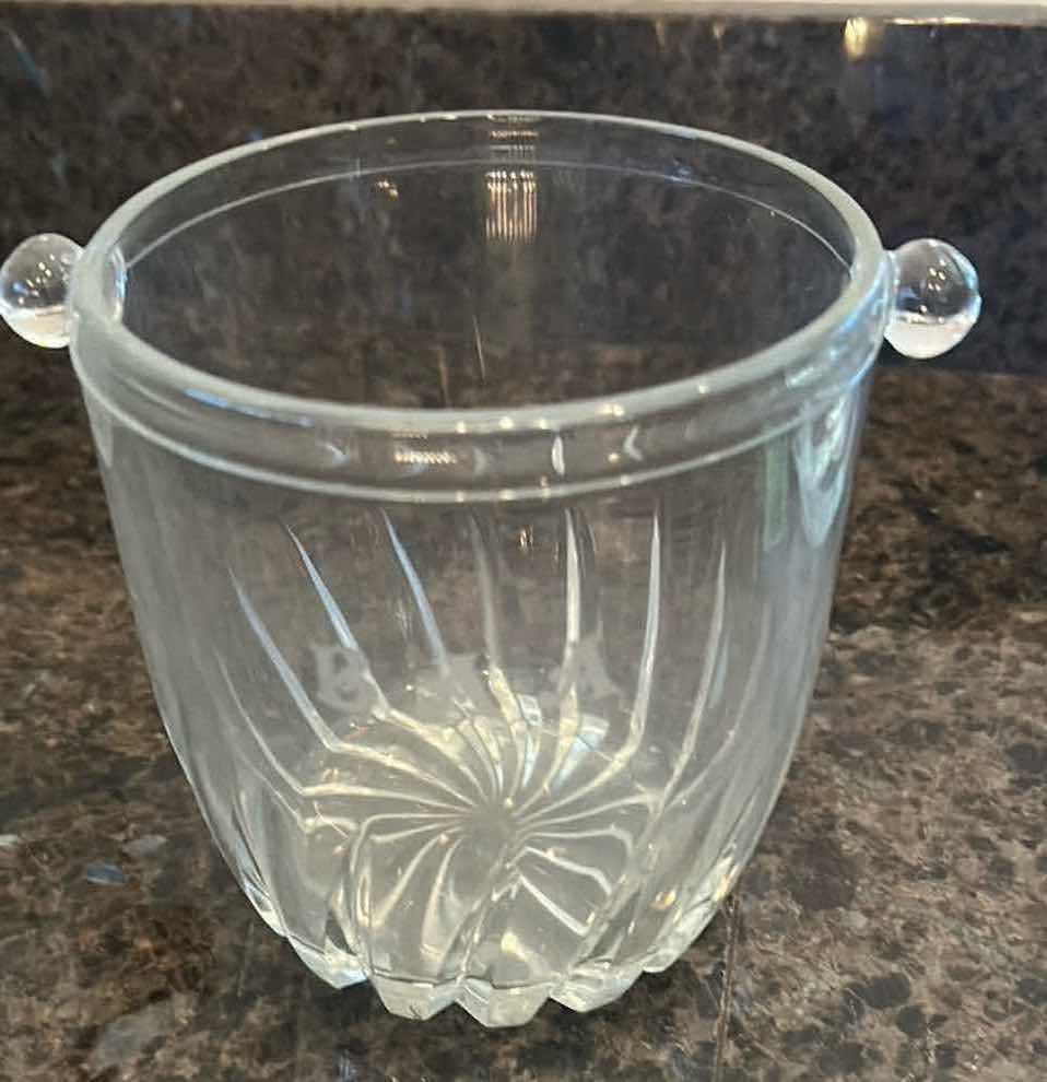 Photo 1 of 2- GLASS ICE BUCKETS H 9" 5"