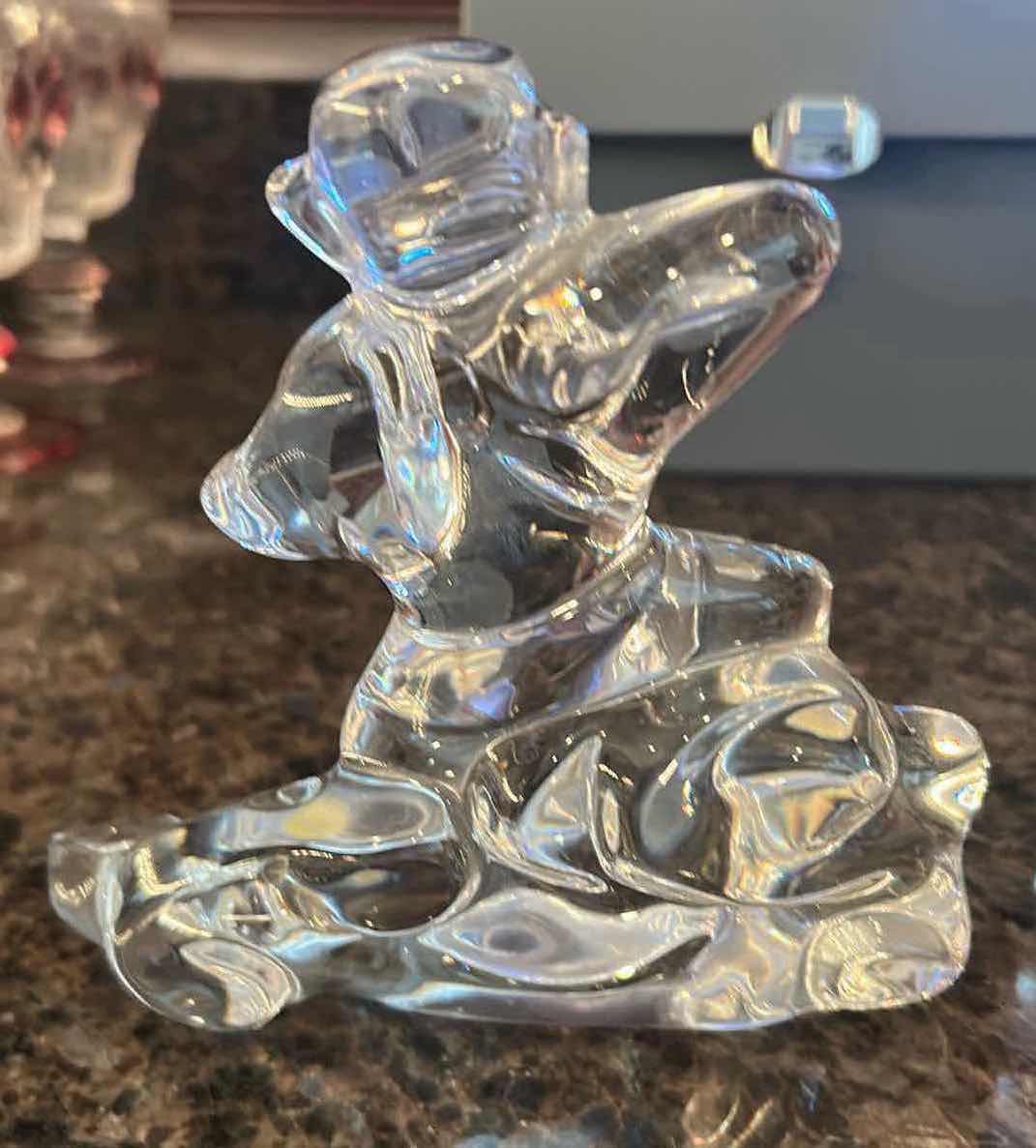 Photo 1 of BACCARAT CLEAR CRYSTAL MONKEY FROM THE ZODIAC COLLECTION H  6"  NO BOX