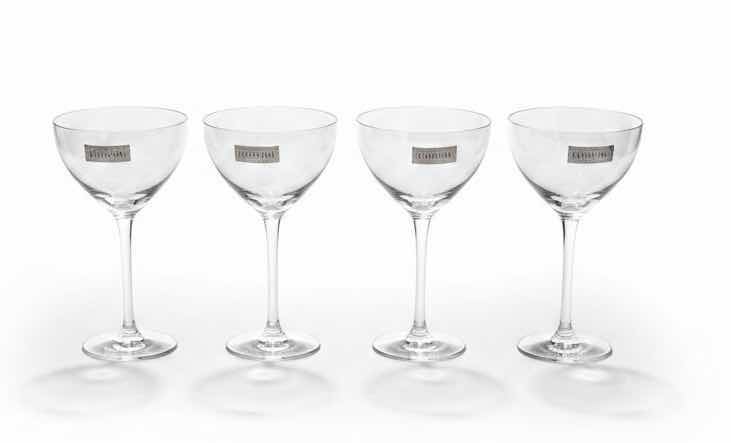 Photo 1 of 4-KROSNO POLAND CRYSTAL COCKTAIL GLASSES