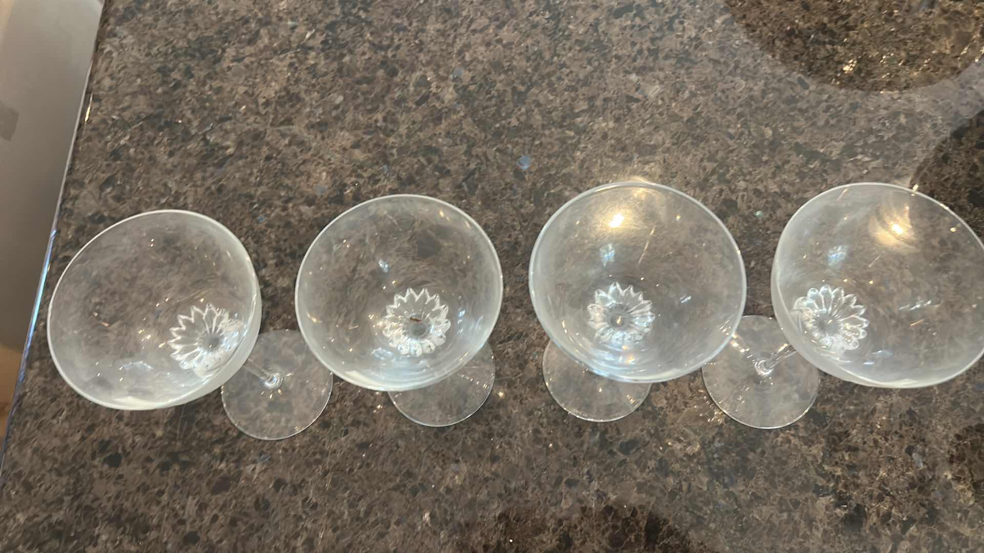 Photo 1 of 4-KROSNO POLAND CRYSTAL COCKTAIL GLASSES