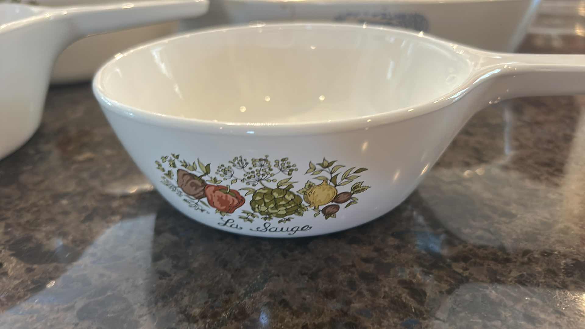 Photo 1 of VINTAGE CORNING WARE- LIDDED CASSEROLE DISHES AND SAUCE PANS