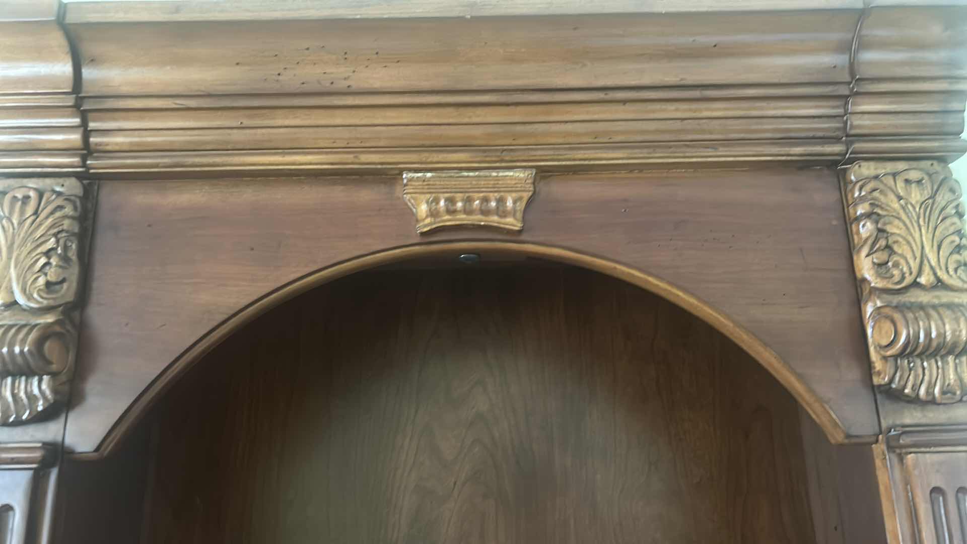 Photo 1 of PARKER HOUSE HUNTINGTON 32" OPEN TOP BOOKCASE W ANTIQUE VINTAGE PECAN FINISH 32" X 80"