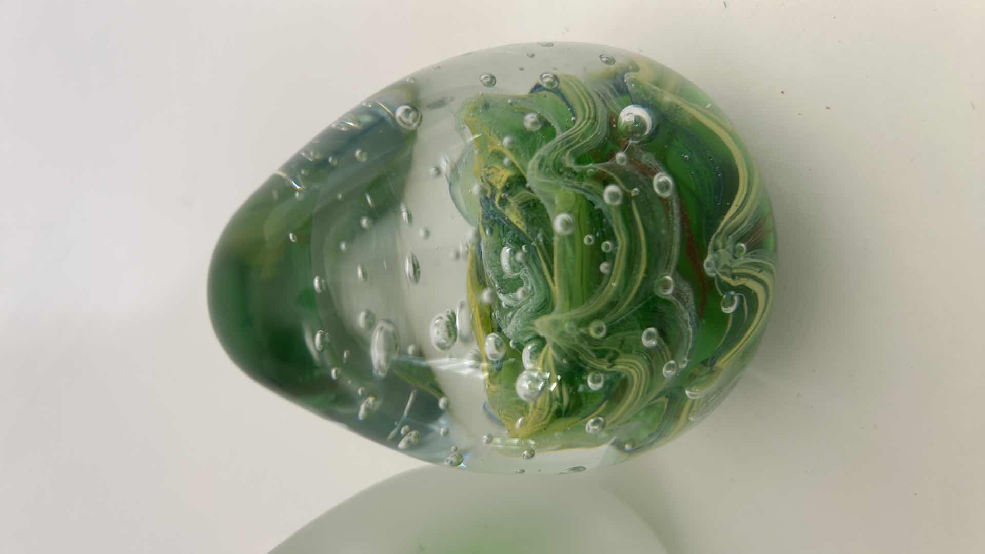 Photo 1 of 2 ART GLASS COLLECTIBLE PAPERWEIGHTS (TALLEST 6”)