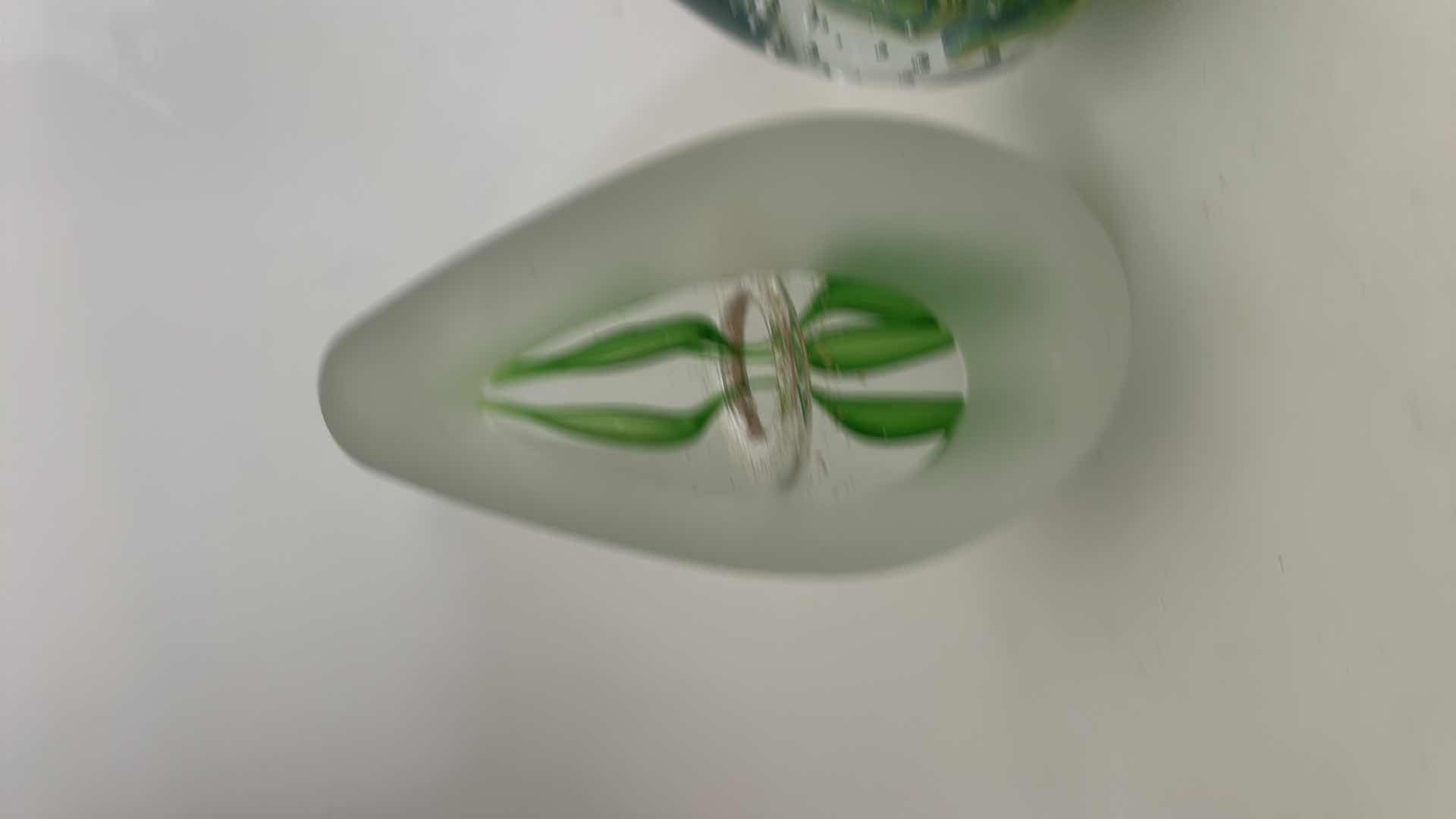 Photo 1 of 2 ART GLASS COLLECTIBLE PAPERWEIGHTS (TALLEST 6”)