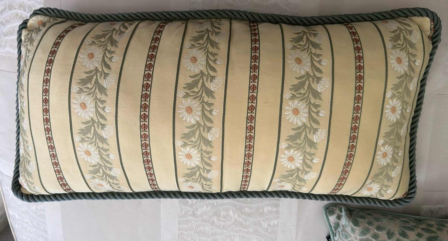 Photo 1 of 4- DECORATIVE GREEN PILLOWS 19" W