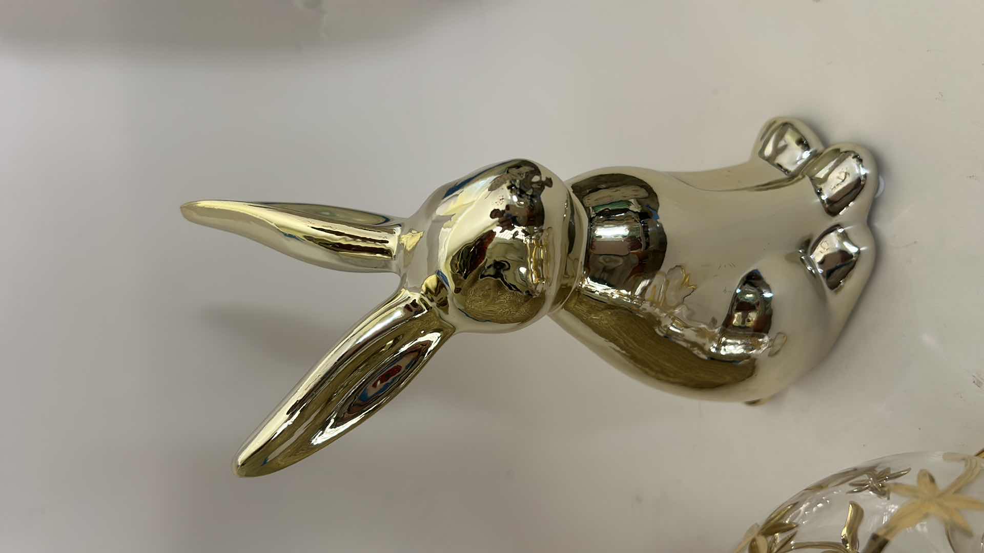 Photo 1 of 3 PC GOLD TONE EASTER DECOR ( TALLEST H15”)