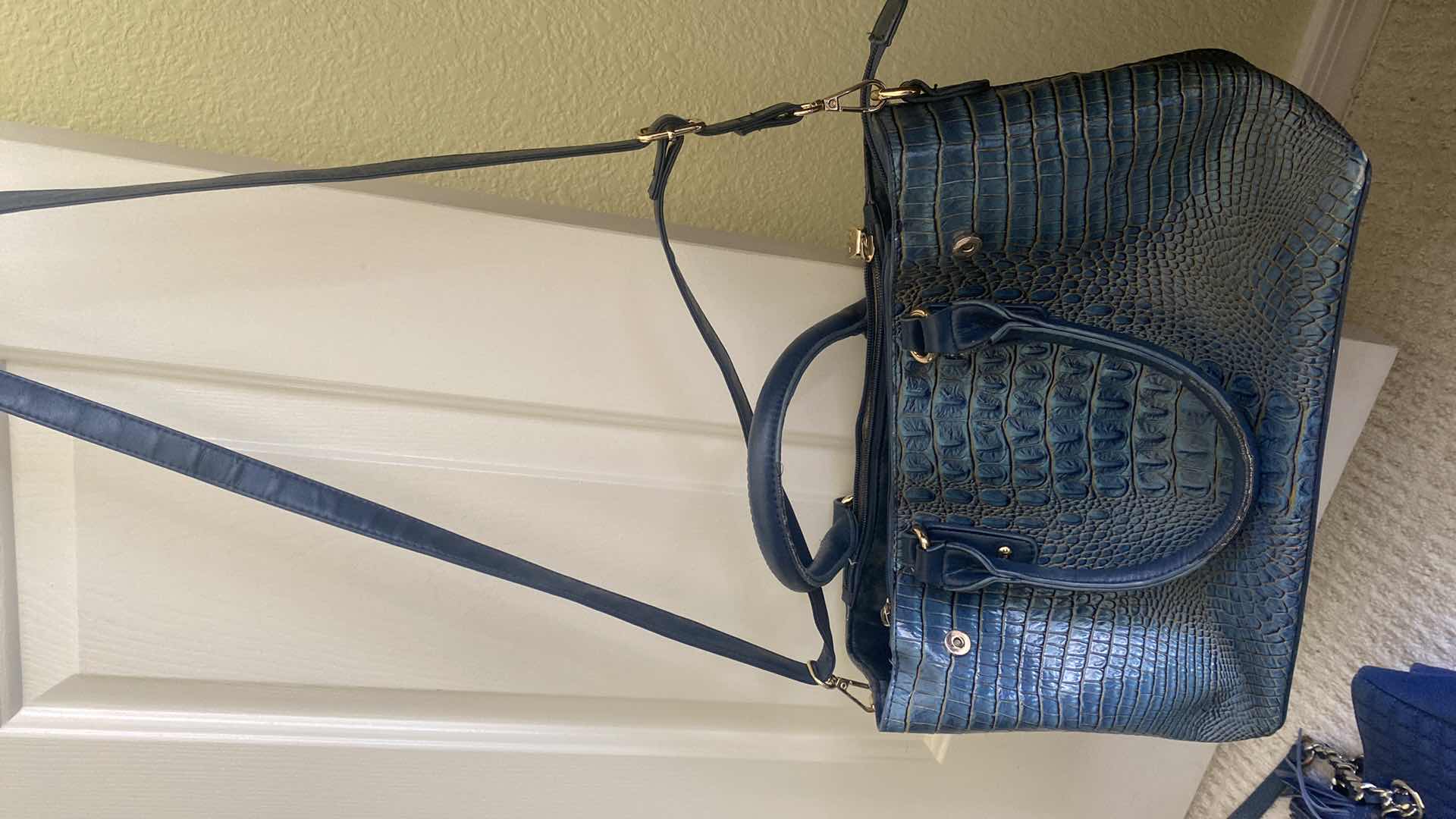Photo 1 of 2-BLUE & 1 GREEN SEQUIN HANDBAGS