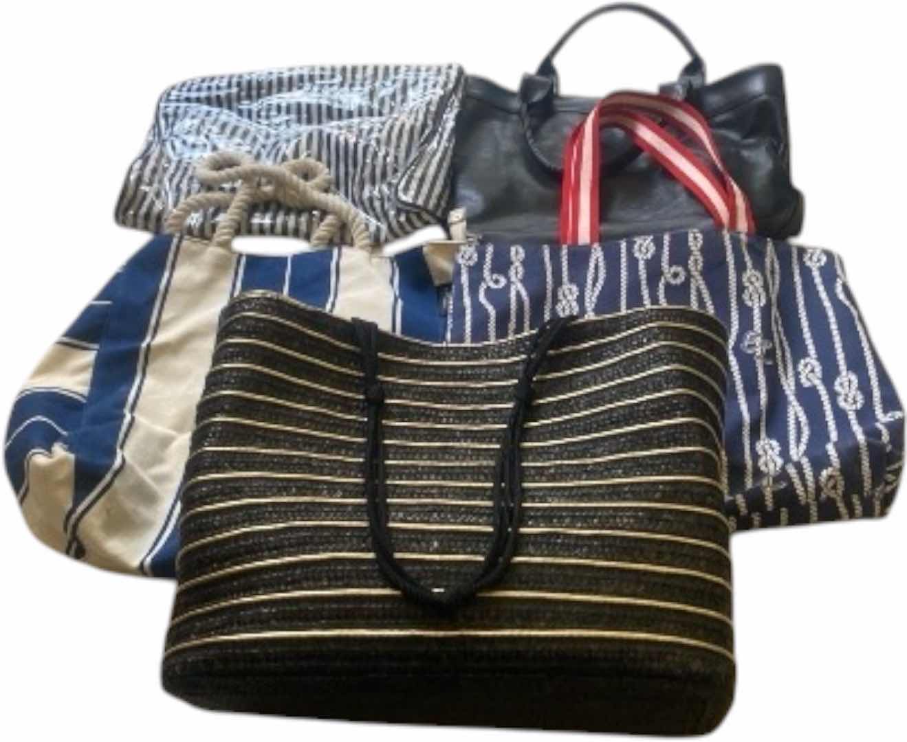 Photo 1 of 4-HANDBAGS & 1 LARGE COSMETICS POUCH
