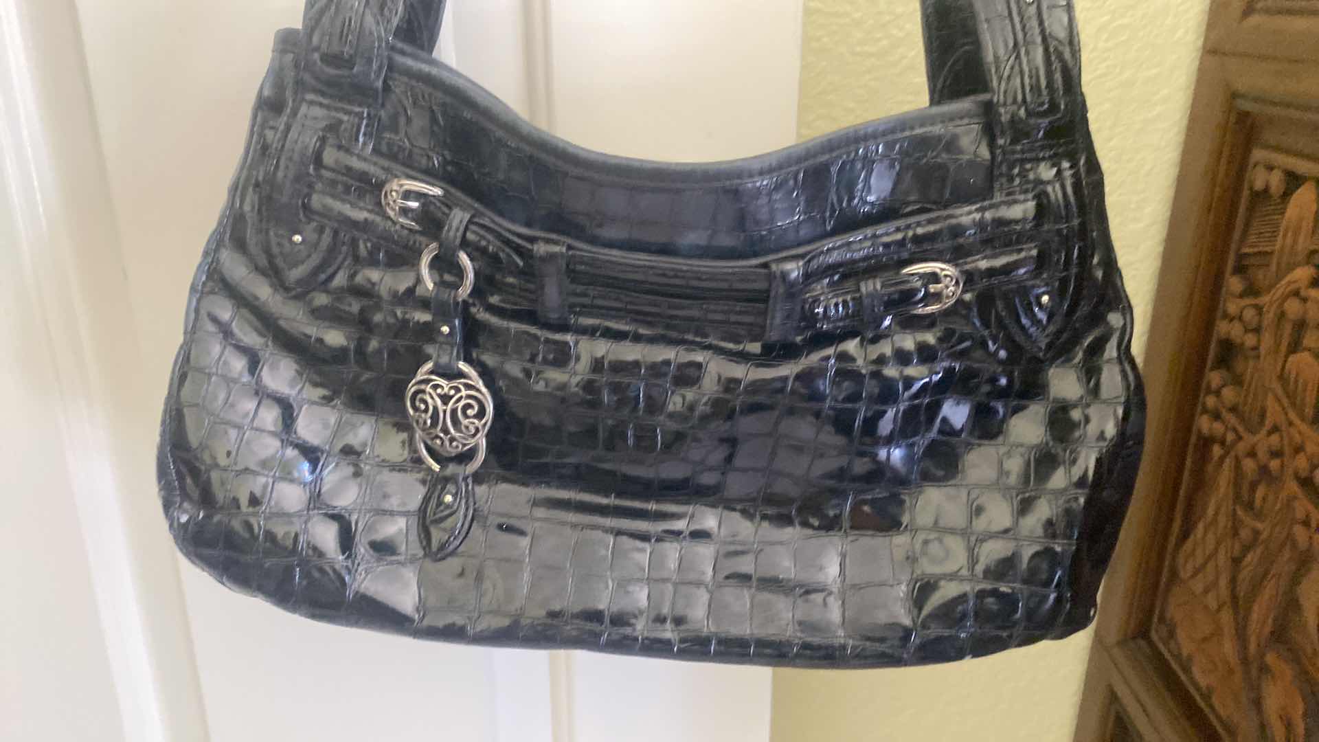 Photo 1 of BLACK BRIGHTON HANDBAG WITH DUST BAG