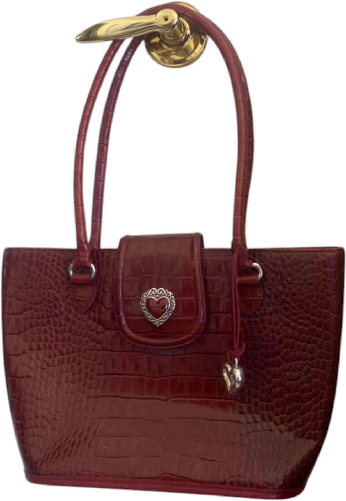 Photo 1 of BURGUNDY BRIGHTON HANDBAG WITH DUST BAG