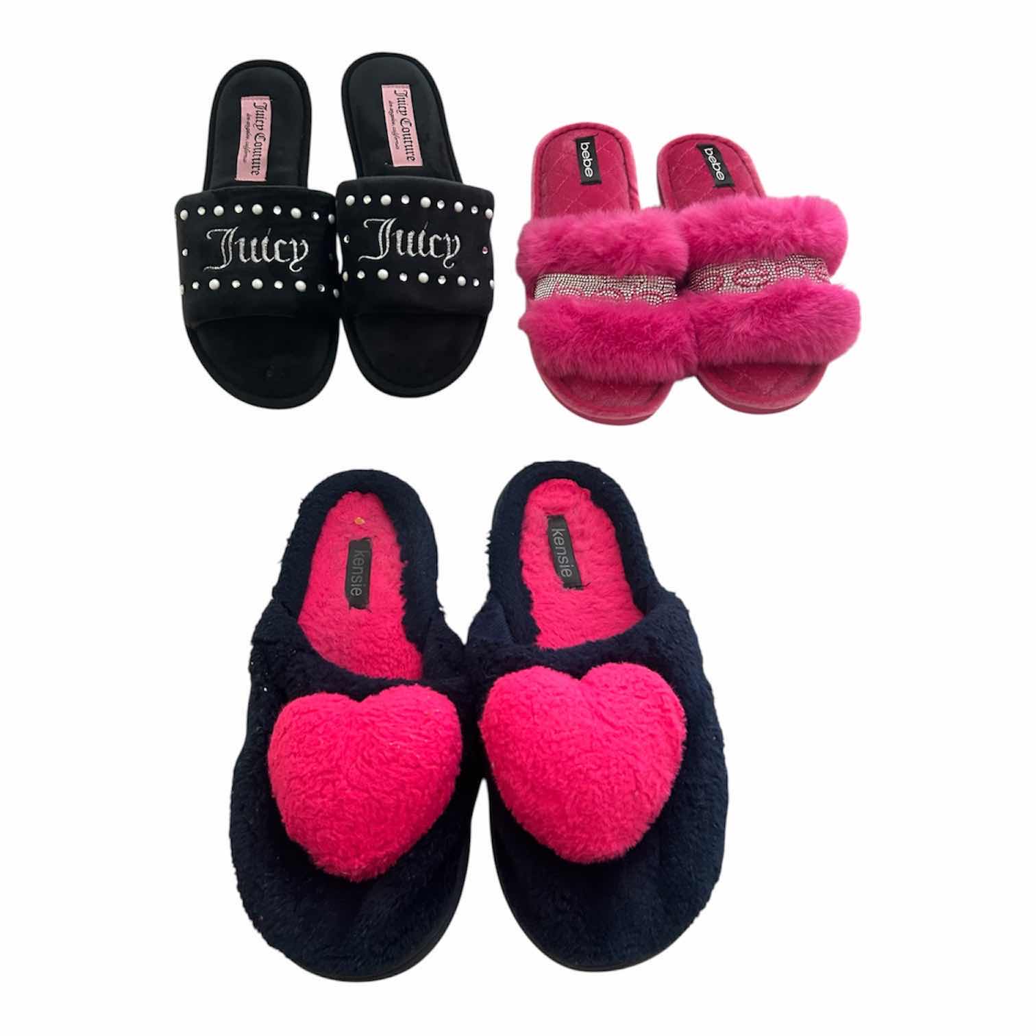 Photo 1 of 3- BEBE JUICY COUTURE KENSIE SLIPPERS SIZE 7