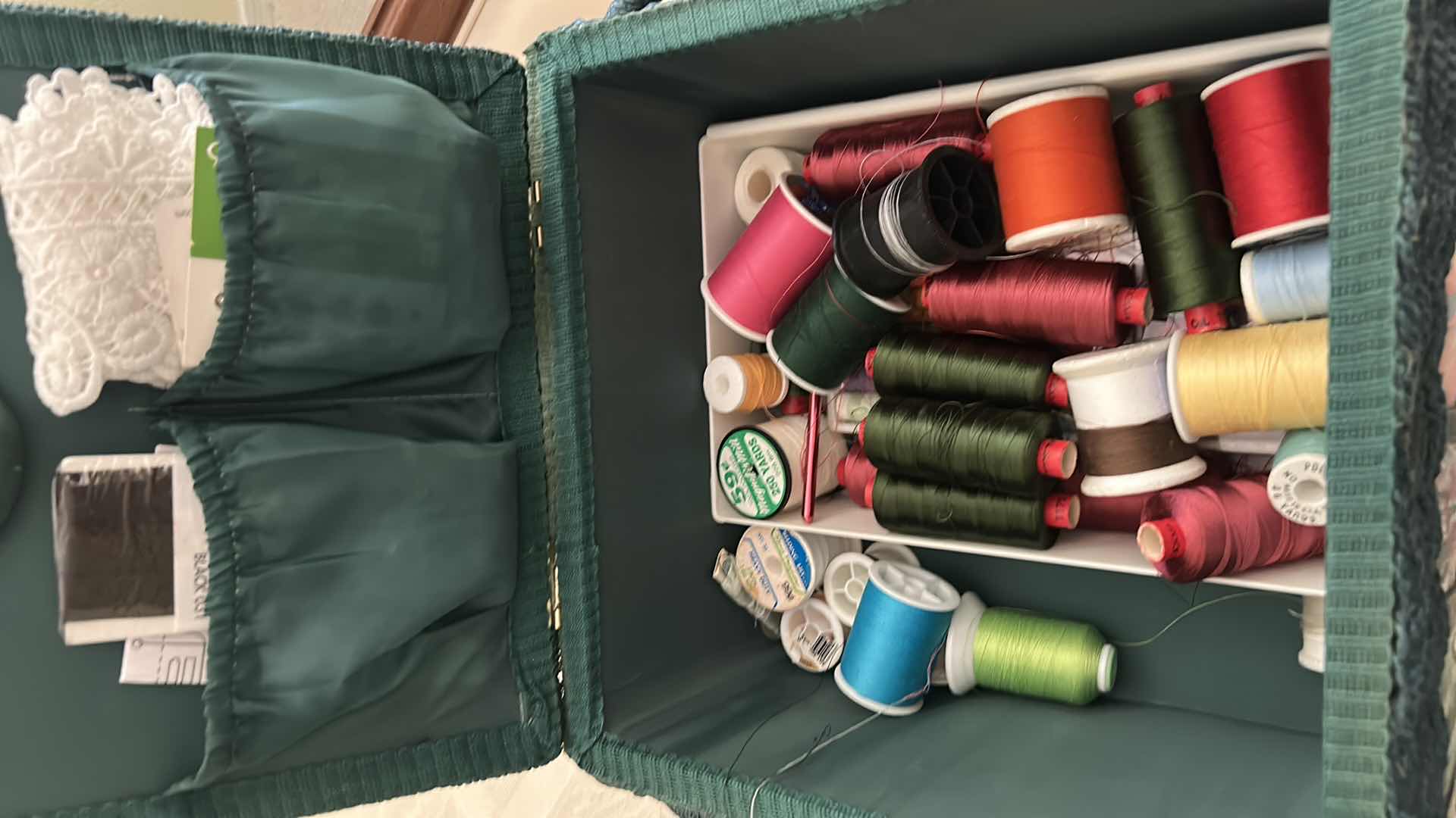 Photo 1 of CONTENTS OF SEWING BASKET