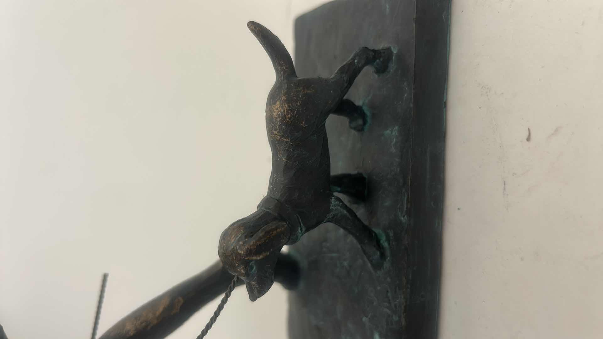 Photo 1 of ARTARIUM LLP “WALK OF LIFE” GIRL AND DOG FIGURINE IS MADE FROM POLYRESIN AND FEATURES A CHARMING PATINATED BRONZE FINISH. H11” $35