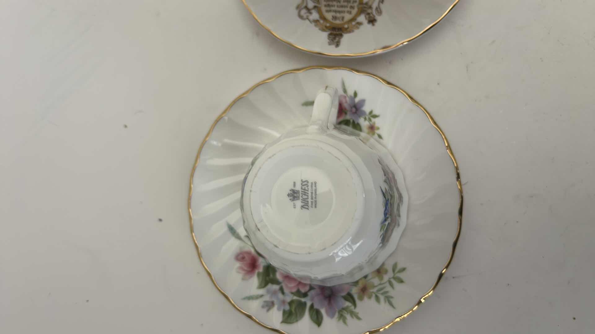 Photo 1 of 2 VINTAGE PORCELAIN TEACUPS AND SAUCERS