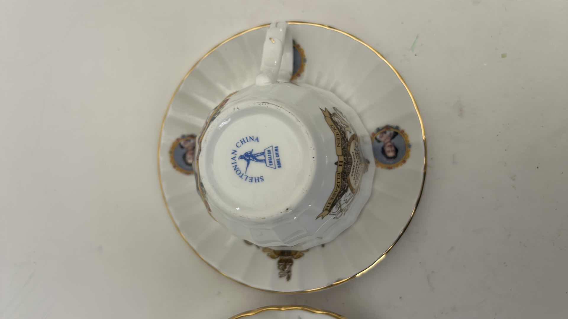 Photo 1 of 2 VINTAGE PORCELAIN TEACUPS AND SAUCERS