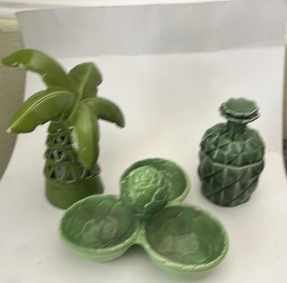 Photo 1 of 3 PC GREEN HOME GOODS DECOR AND ACCESSORIES (TALLEST H10”)