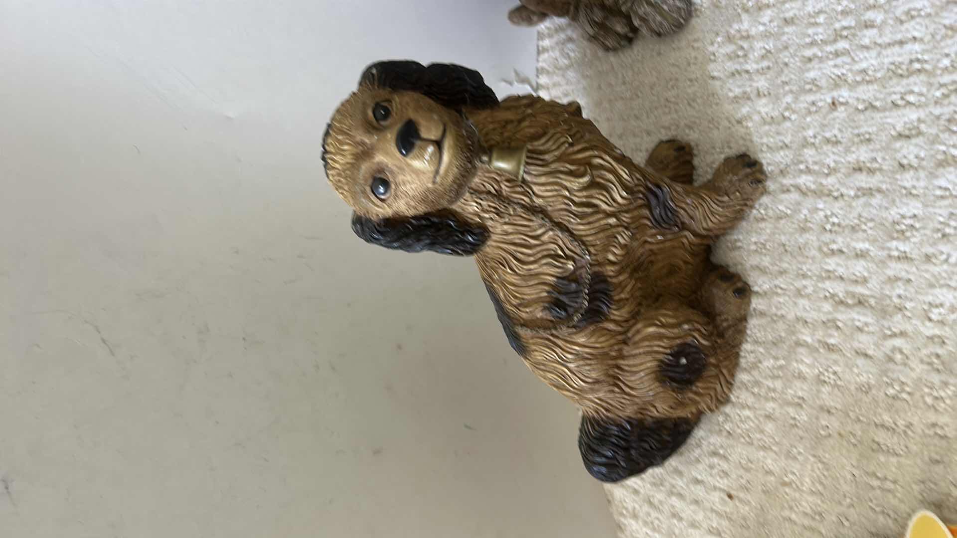 Photo 1 of 3 RESIN DOG FIGURINES (TALLEST 14”)