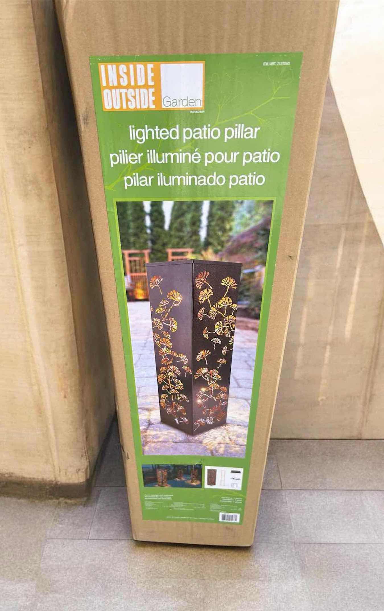 Photo 1 of NIB INSIDE OUTSIDE LIGHTED PATIO PILLAR H 40"
