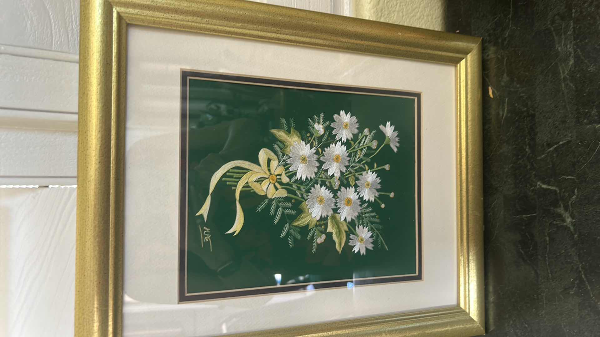 Photo 1 of 3- FRAMED FLOWERS ARTWORK