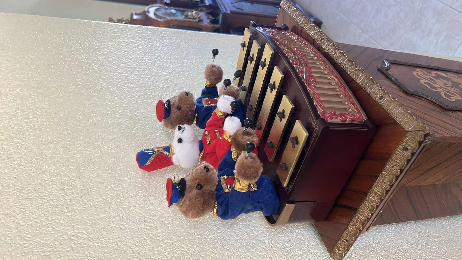 Photo 1 of MR. CHRISTMAS 10” ANIMATED BANDSTAND BEARS FEATURES A CHARMING GROUP OF BEAR MUSICIANS PERFORMING ON A DECORATIVE BANDSTAND. $100