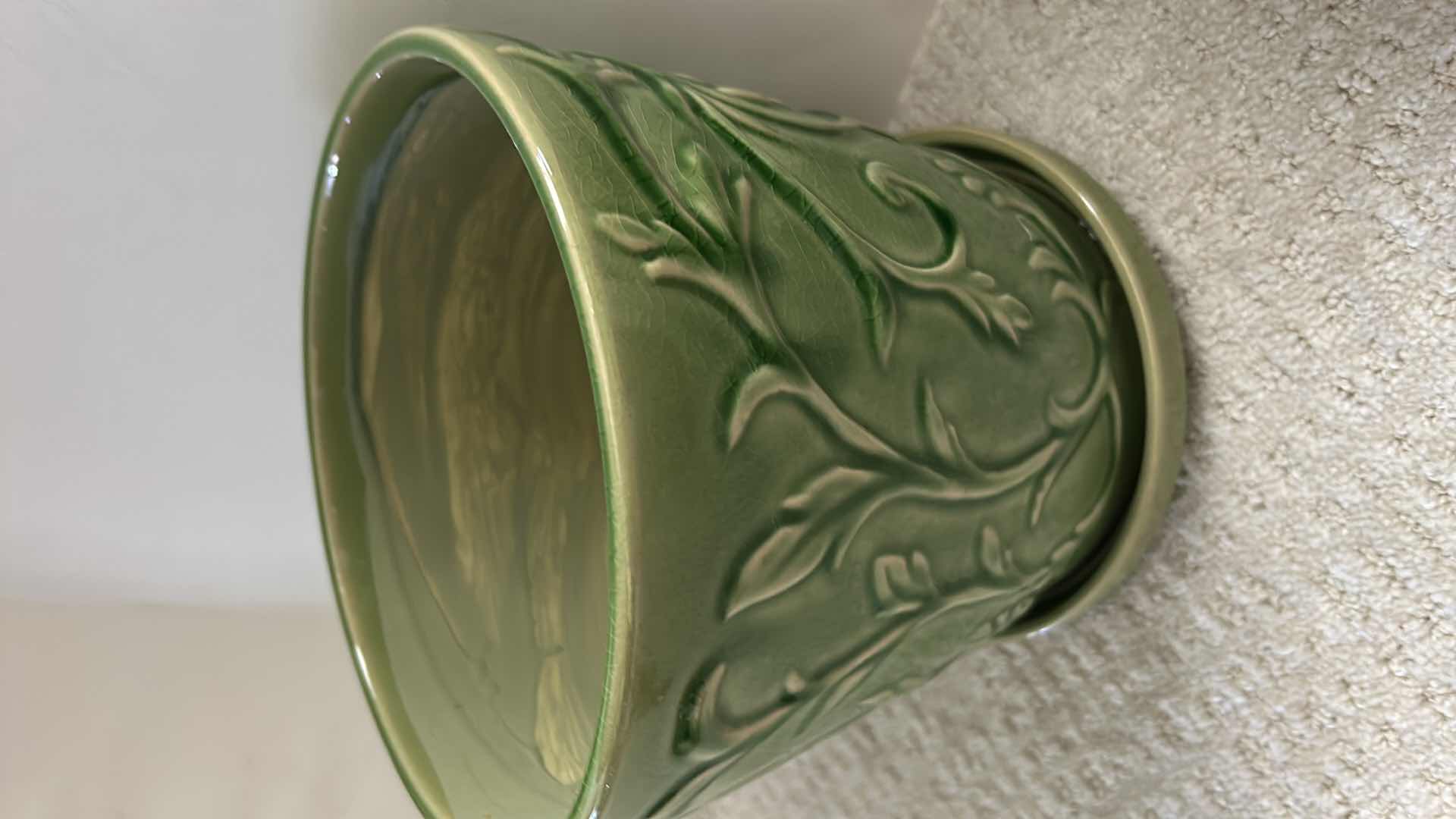 Photo 1 of 3 CERAMIC GLAZED POTS (TALLEST H8”)
