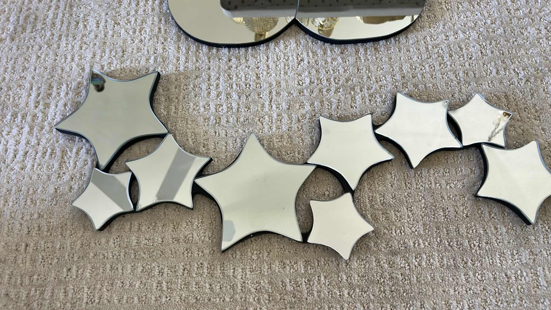 Photo 1 of 2 - MIRRORED WALL DECOR PIECES (CHERRY 16” x 16”)