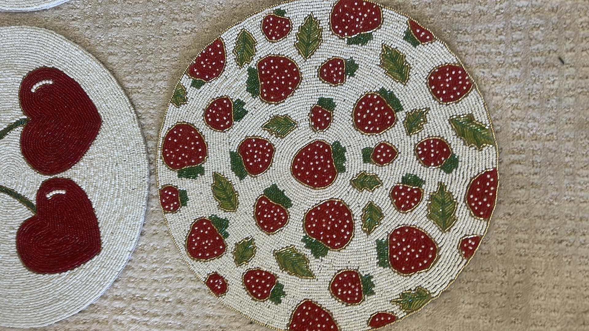 Photo 1 of 4 BEADED ROUND PLACEMATS