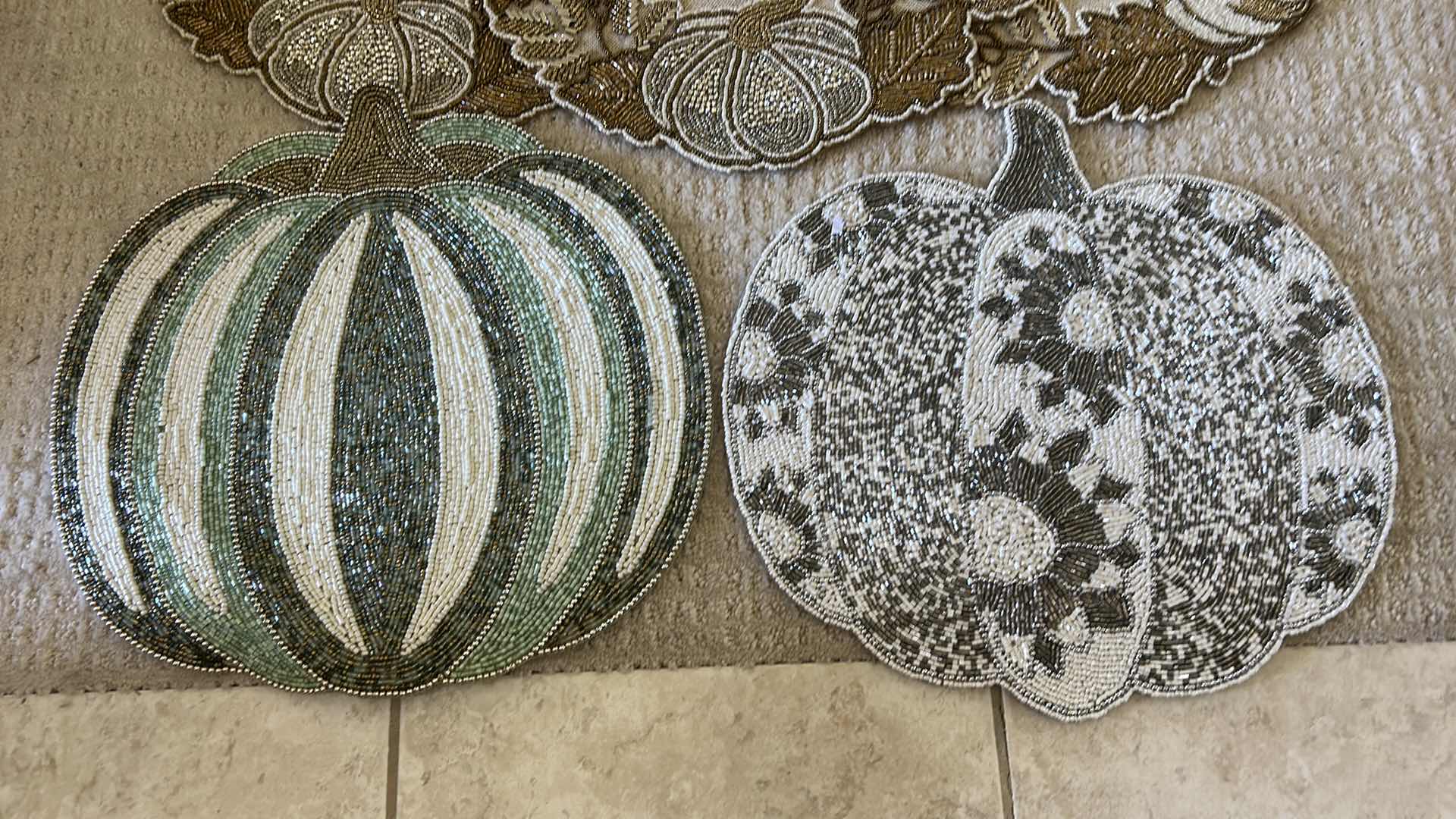 Photo 1 of 7  PUMPKIN PLACEMATS FALL DECOR