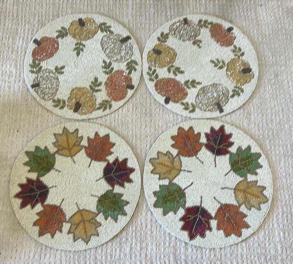 Photo 1 of 4- FALL INSPIRED BEADED PLACEMATS