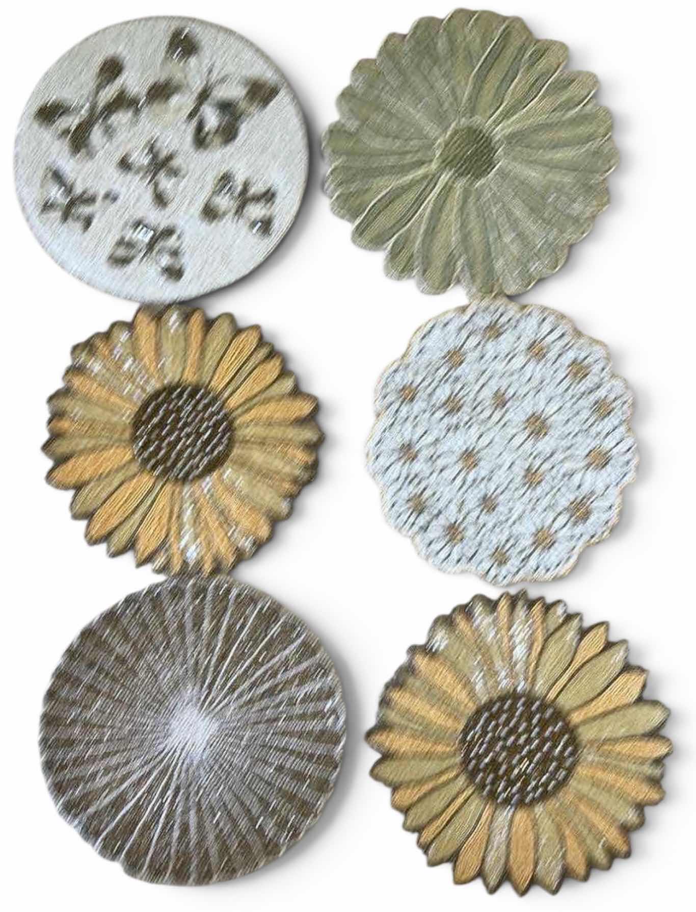 Photo 1 of 6- FLOWER AND BUTTERFLY BEADED PLACEMATS