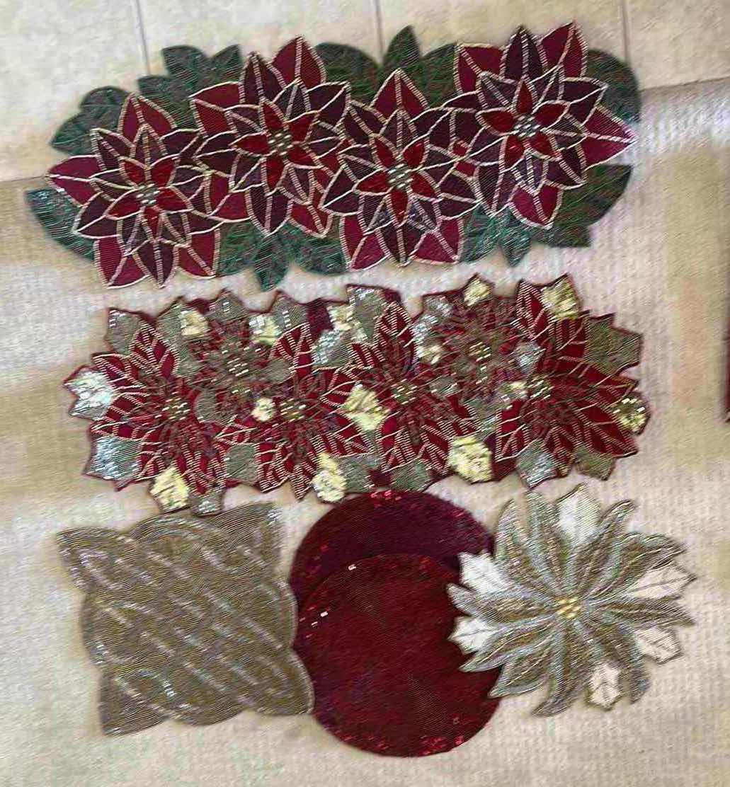 Photo 1 of HOLIDAY DECOR - 6 BEADED CHRISTMAS PLACEMENTS