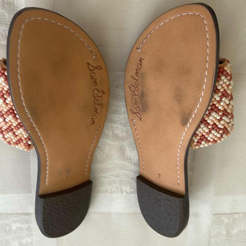 Photo 1 of Sam Edelman NER BEADED SLIDE SANDALS SIZE 7 $110