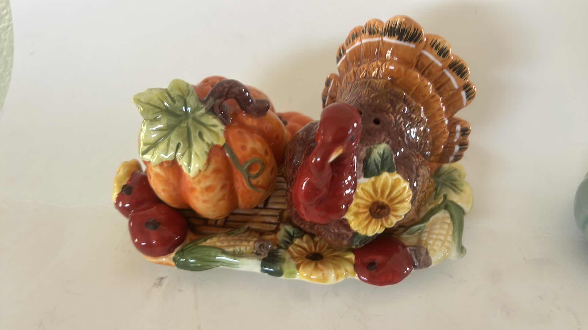 Photo 1 of HERITAGE HARVEST, THANKSGIVING, SALT AND PEPPER, SHAKER AND PORCELAIN PUMPKIN