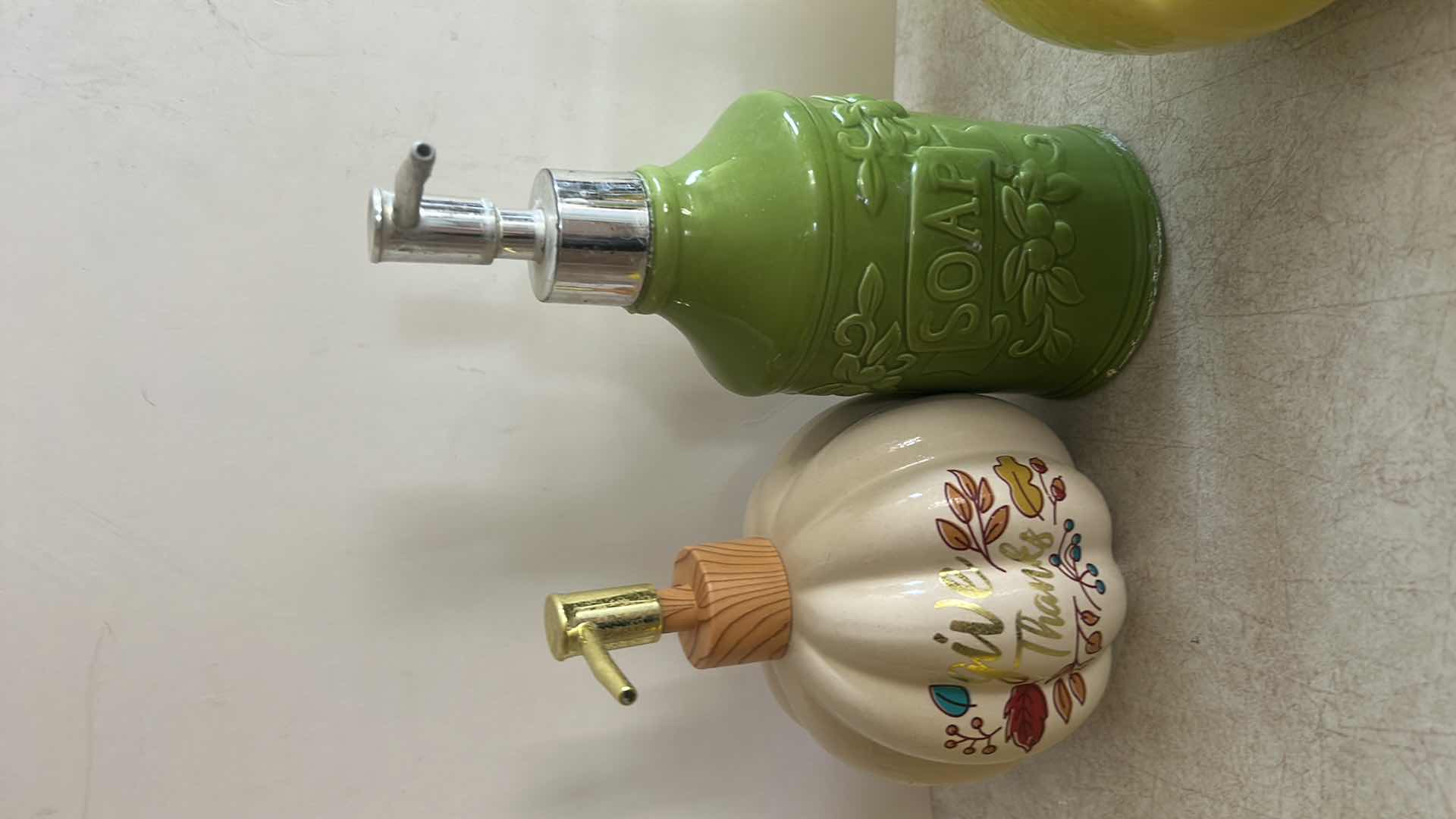 Photo 1 of SOAP DISPENSER AND LEMON ACCESSORIES