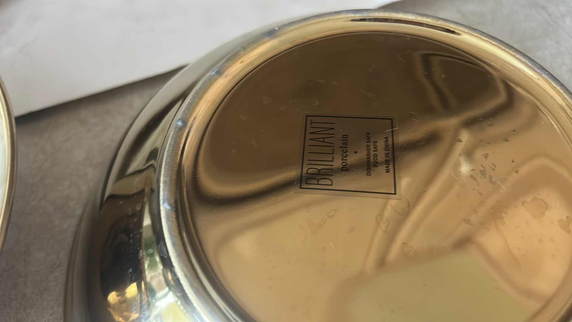 Photo 1 of 16 PC WHITE AND GOLD DINNERWARE