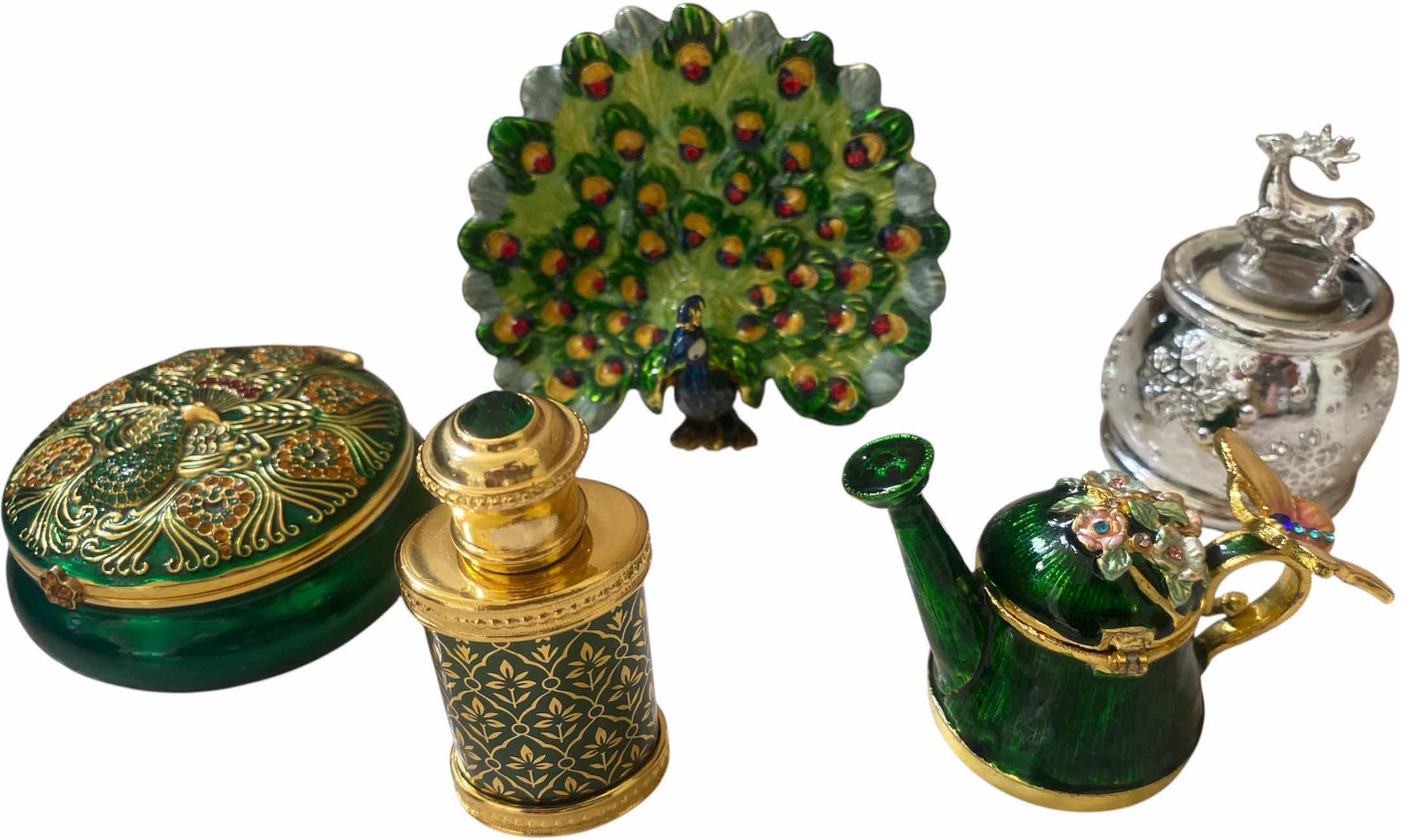 Photo 1 of TRINKET DISHES AND BOTTLES 5 PIECES