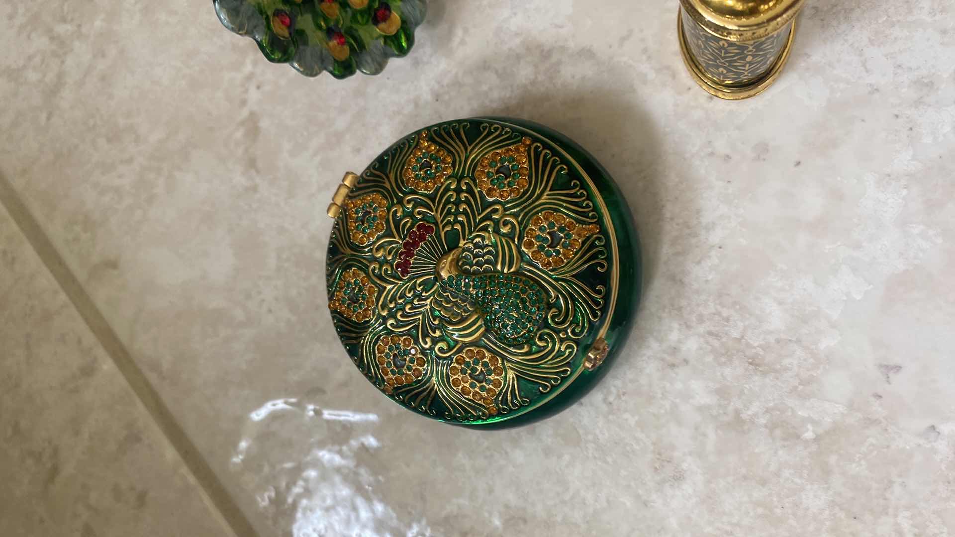 Photo 1 of TRINKET DISHES AND BOTTLES 5 PIECES