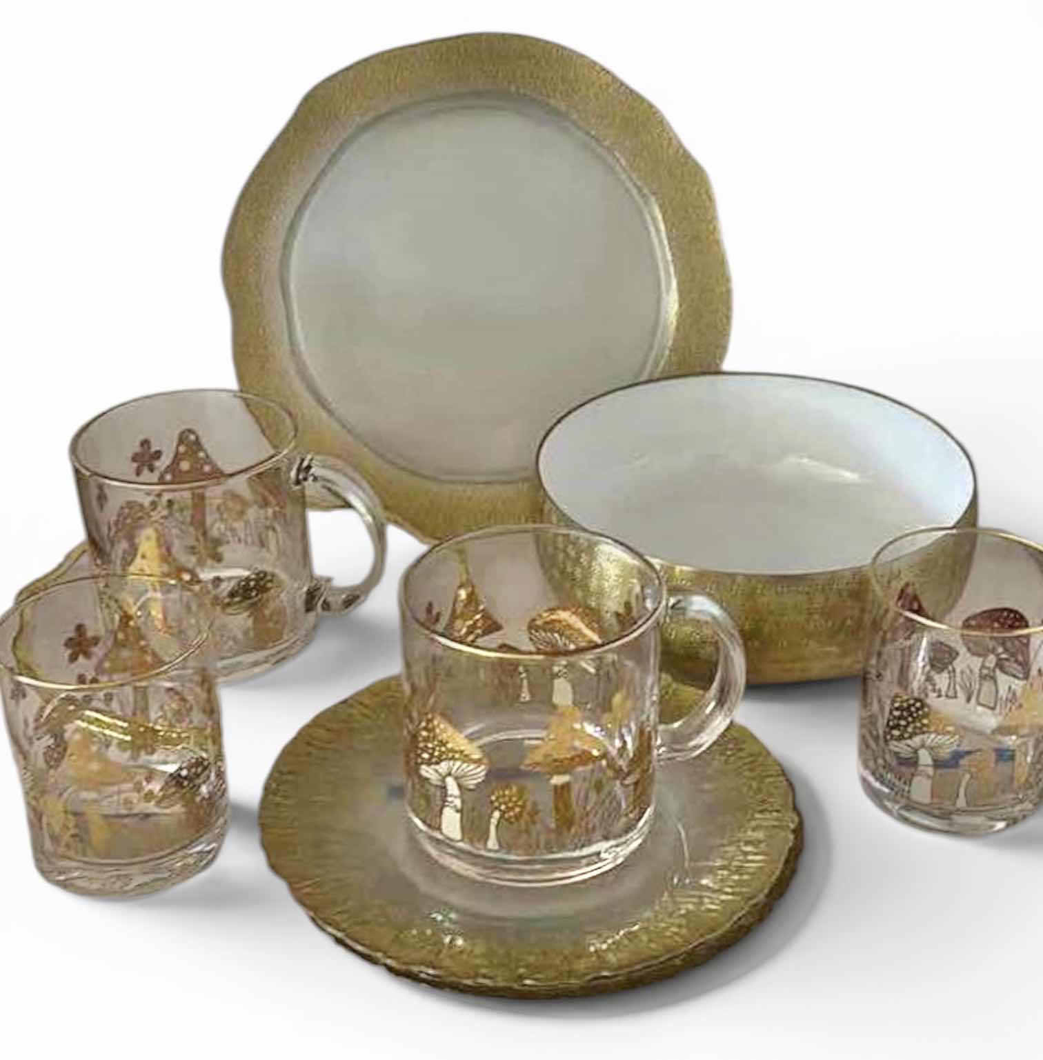 Photo 1 of 11PC GOLD PLATES, MUGS AND MORE