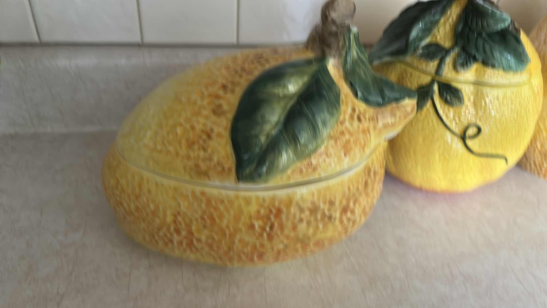 Photo 1 of 3 LEMON COOKIE JARS (TALLEST 12”)