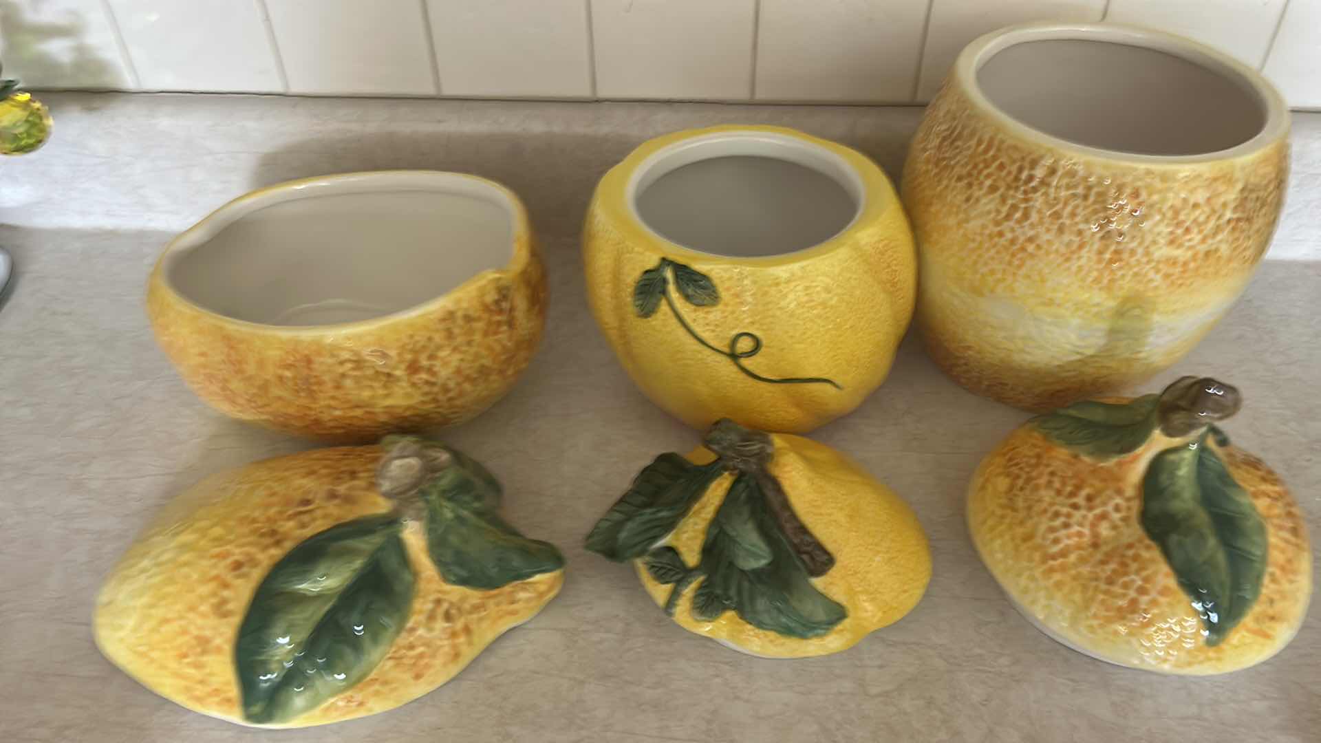 Photo 1 of 3 LEMON COOKIE JARS (TALLEST 12”)