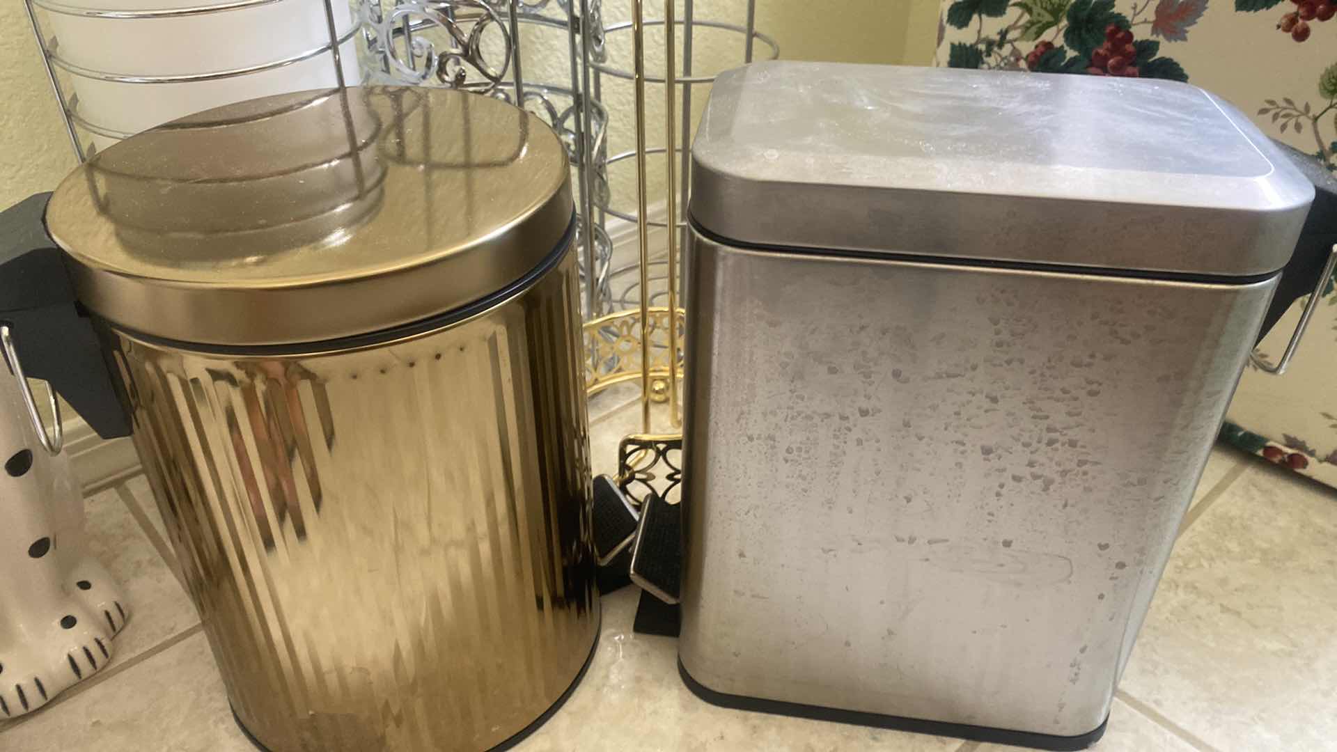 Photo 1 of 4-TOILET PAPER HOLDERS AND 2 BATHROOM TRASH CANS