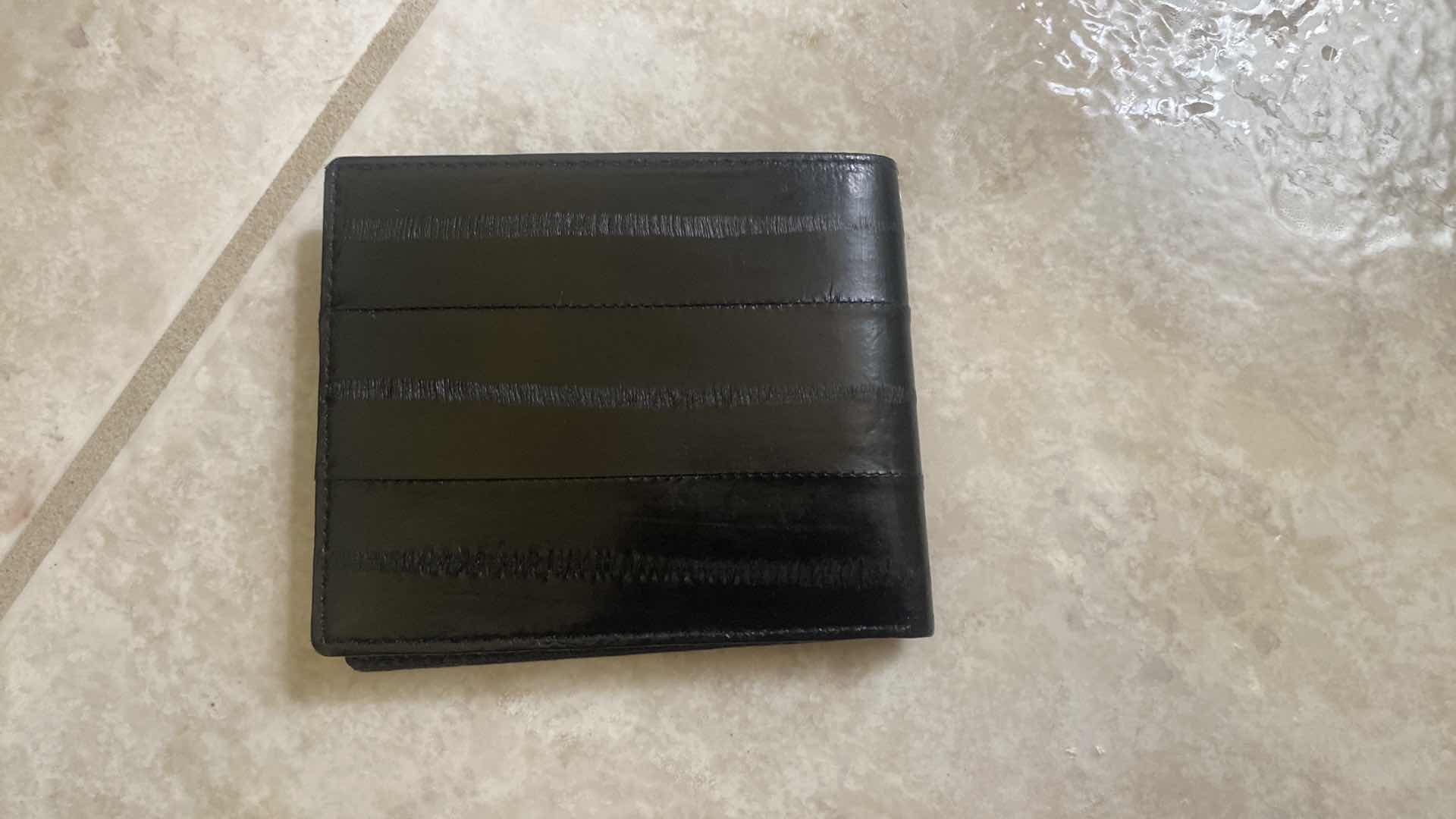 Photo 1 of BLACK EEL SKIN WALLET