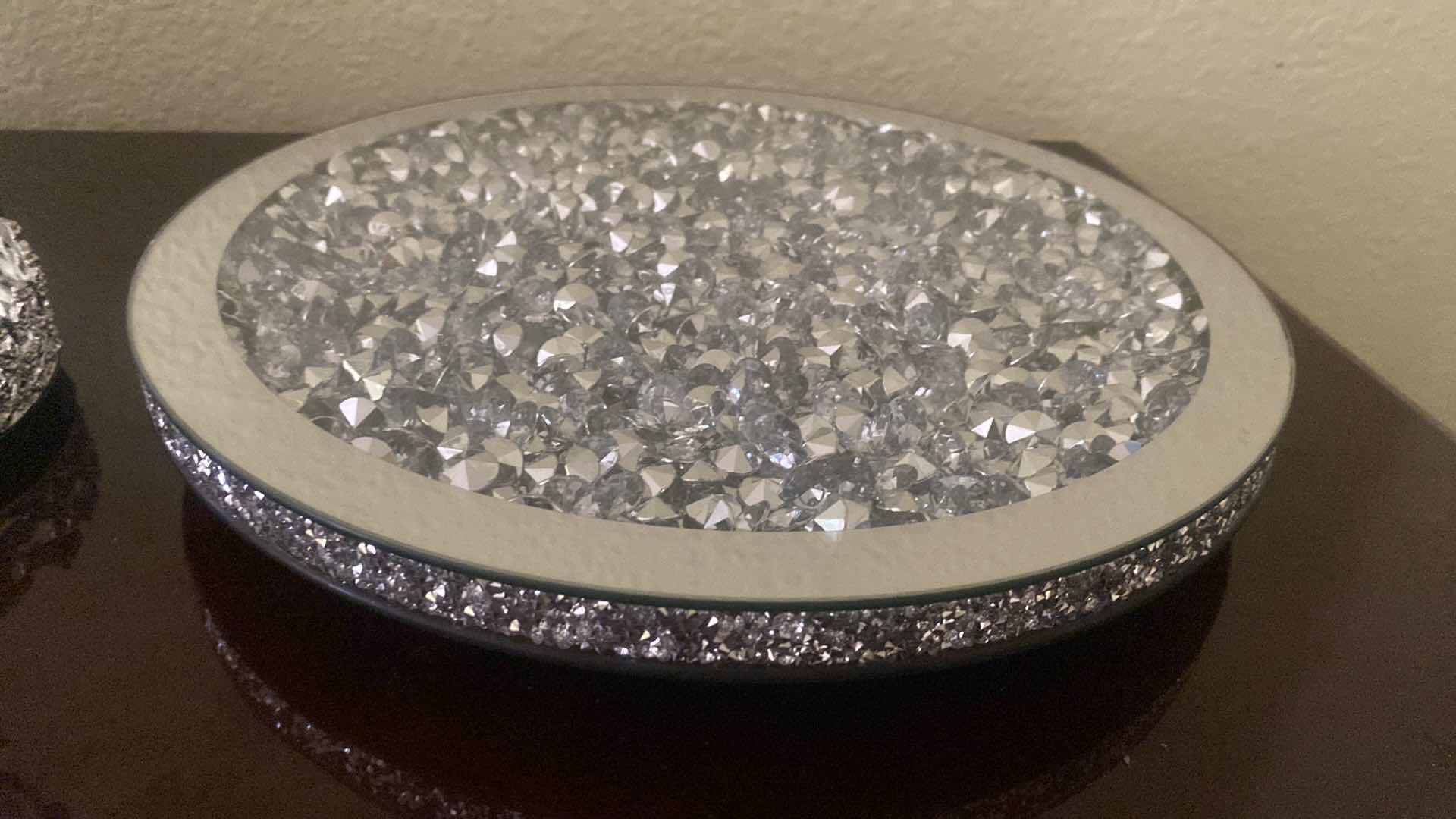 Photo 1 of 12” EMBELLISHED CRYSTAL LAZY SUSAN