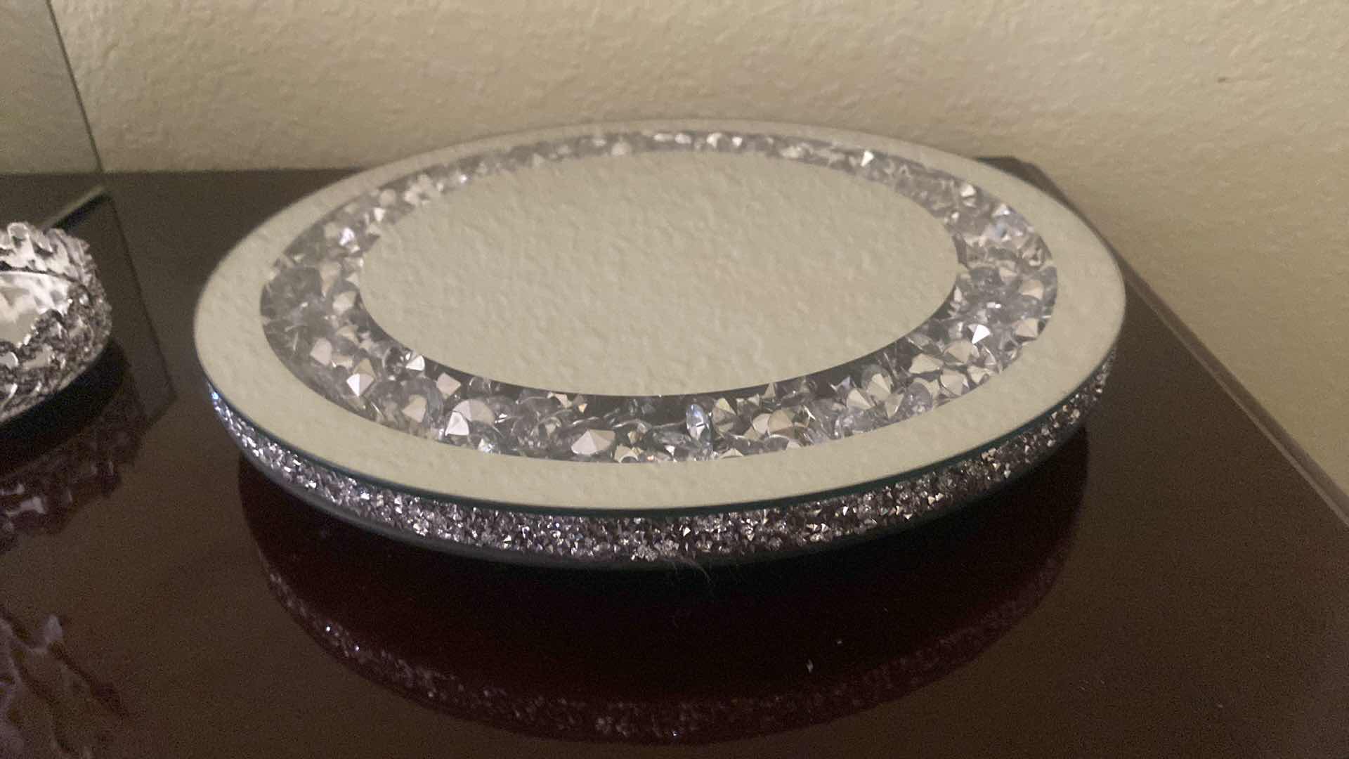 Photo 1 of 12” EMBELLISHED CRYSTAL LAZY SUSAN