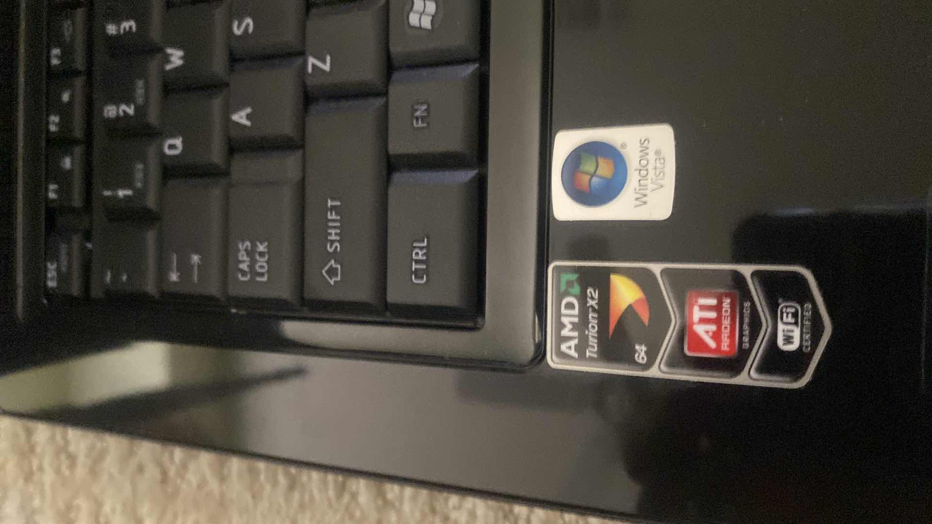 Photo 1 of TOSHIBA WINDOWS VISTA SATELLITE LAPTOP WITH CASE
