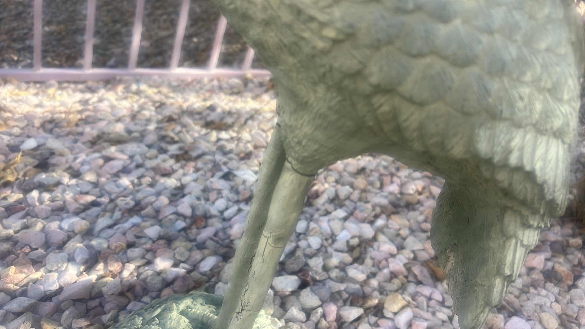 View 5 of BLUE HERON GARDEN STATUE H29”