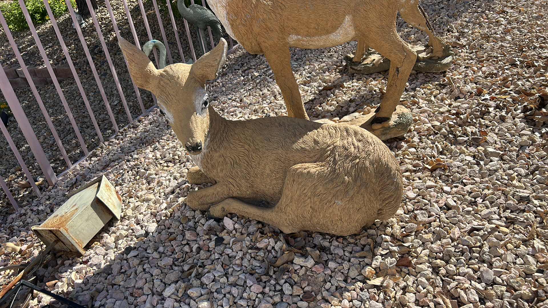 Photo 1 of CAST CONCRETE DEER STATUE H24”
