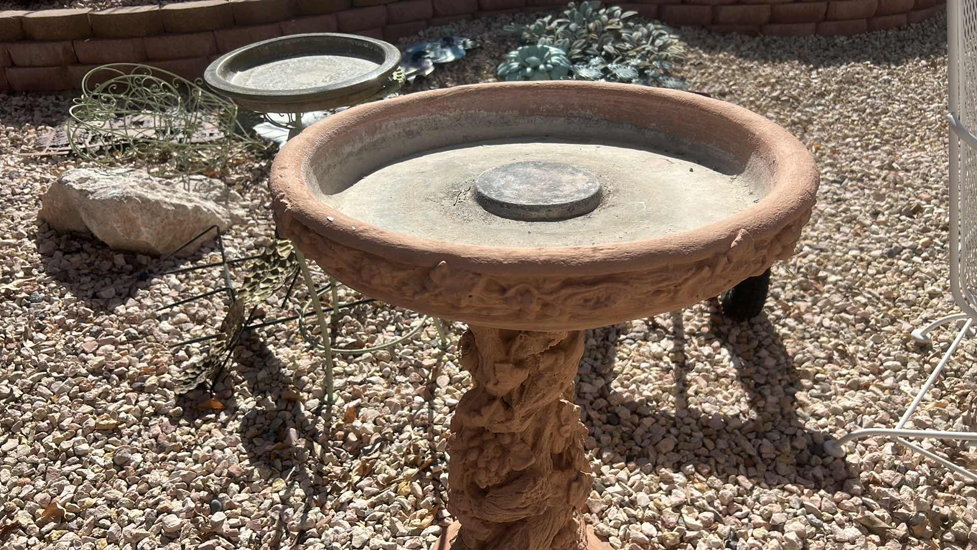 Photo 1 of STONE GRAPEVINE BIRDBATH