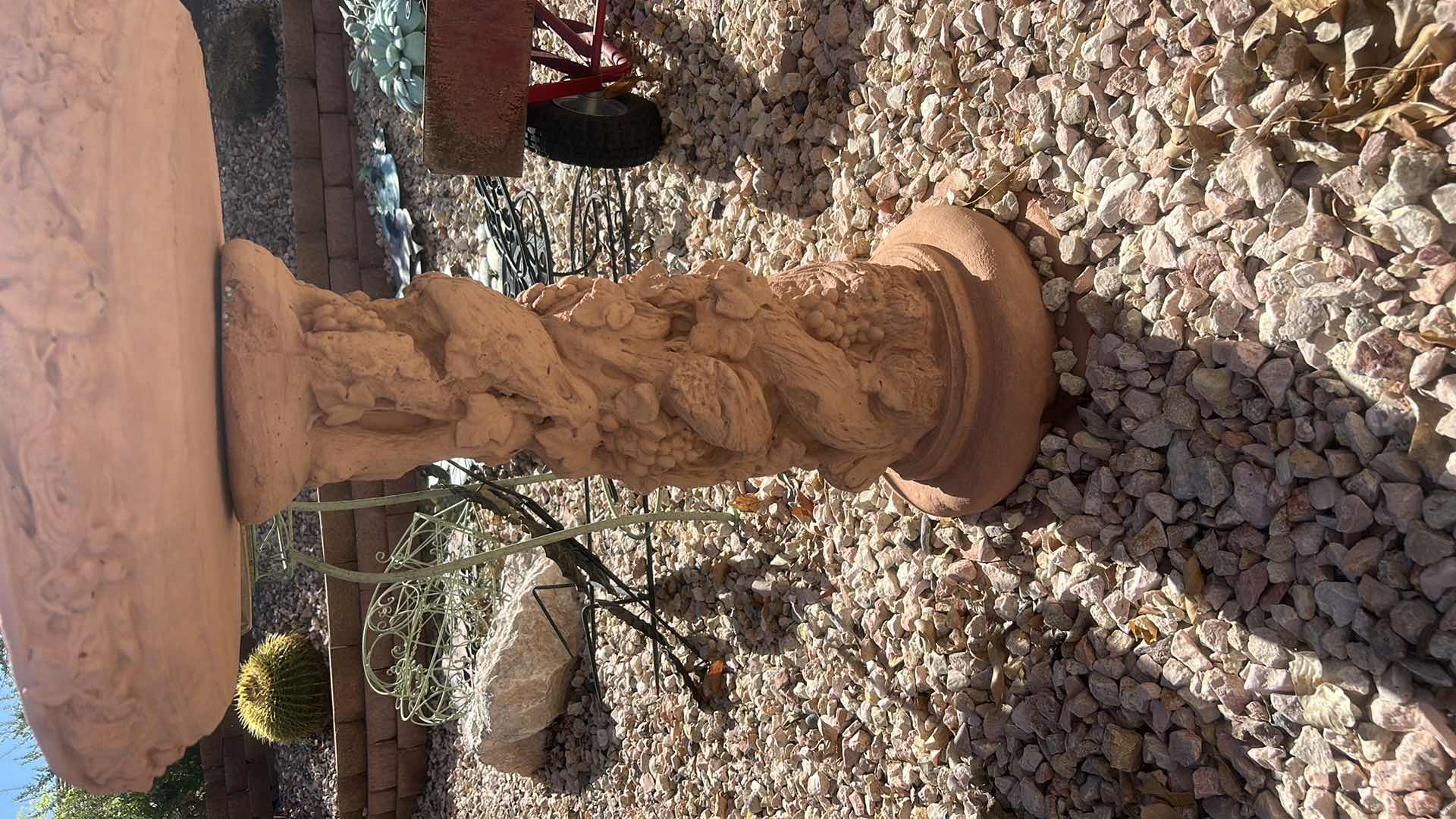 Photo 1 of STONE GRAPEVINE BIRDBATH